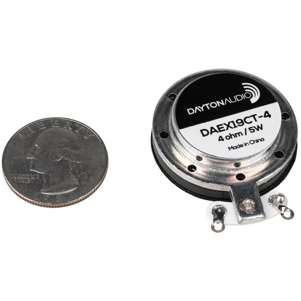 Main product image for Dayton Audio DAEX19CT-4 Coin Type 19mm Exciter 295-218